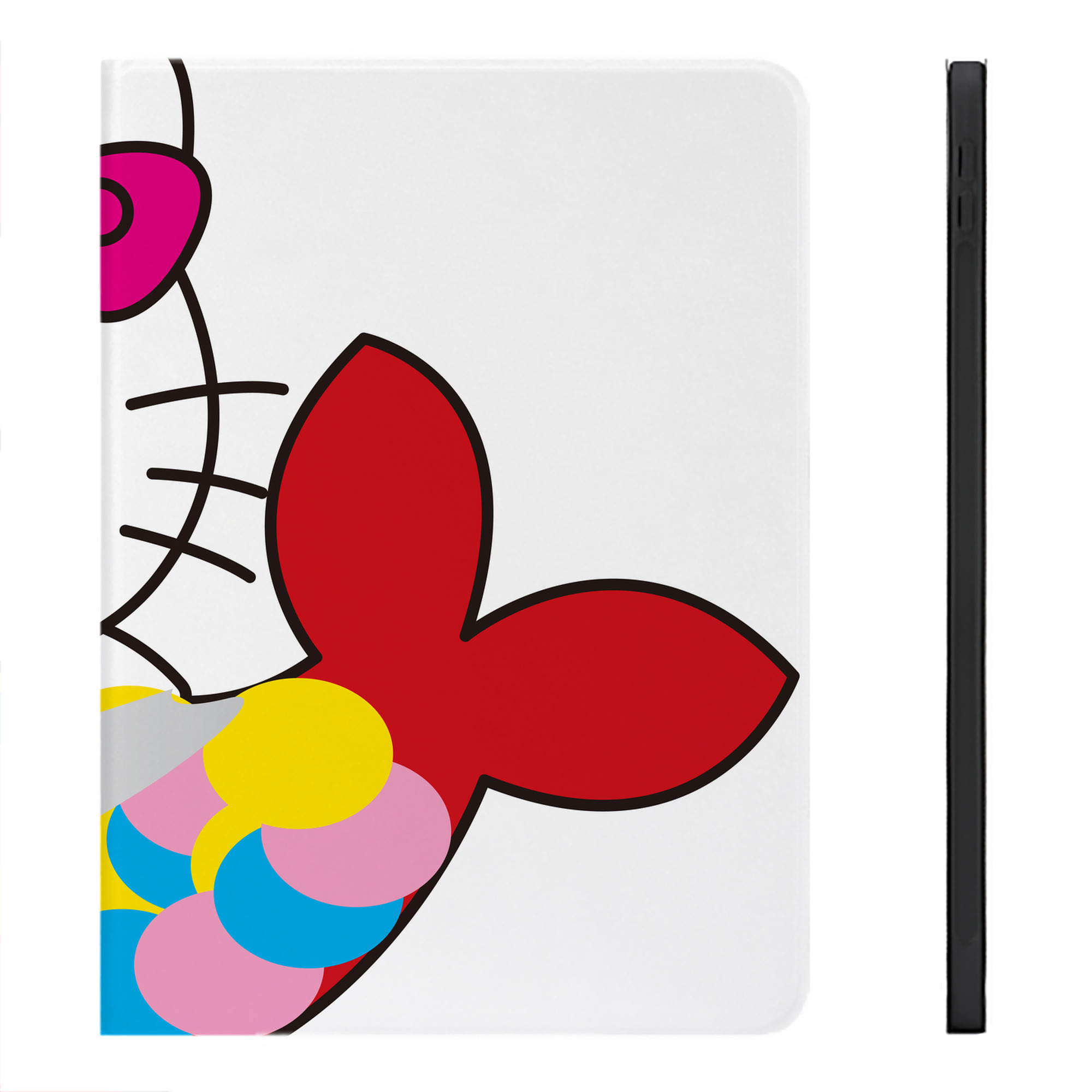 （画像用） Hello Kitty ハローキティ IPadケース ペンホルダー付き ブックスタイルデザイン